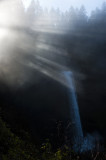 South Falls and fog rays