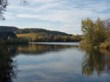 Beautiful late autumn day at the bird sanctuary