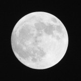 The Moon - BW - Full Moon - 29th November 2020 at 99.7% - at 7.55 pm (GMT +1)