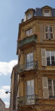 Balconies with wrought iron
