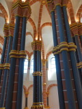Vianden castle - intricate vaulting in the chapel