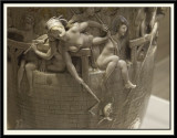 Vase, La pêche est ouverte, vers 1890 (detail)