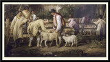 Sheep Salving, 1828 (detail because of reflection)