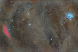 M45 to the Califormia Nebula