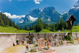 Cemetery in the Dolomites