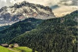 Houses by the big Mountain