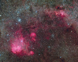 Running Chicken and NGC3576 The Statue of Liberty nebula