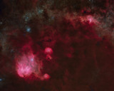 Running Chicken and NGC3576 starless