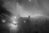 The Horsehead Nebula in Orion in Hydrogen Alpha