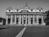 Saint Peter's Basilica in Monochrome