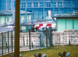 Car search at entrance into East Berlin