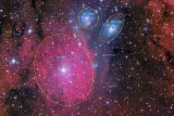 IC 1284, NGC 6589 and NGC 6590