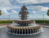 Pineapple Fountain in Charleston Water Park