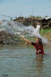 Mekong River - catching fish