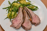 Rack of Lamb with Pesto Potatoes and Beans
