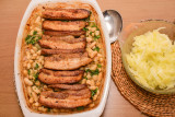Pork Belly with Cannellini Beans and Salsa Verde
