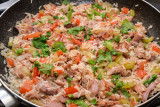 Ham, Tomato and Rice Skillet
