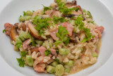 Ham, Mushroom and Broad Bean Risotto