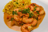 South Indian Prawn Curry with Lemon Rice