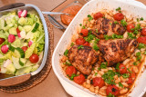 Paprika Chicken with Beans and Tomatoes