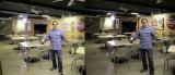 Marty at Zydeco Diner diptych