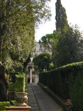 View of Palazzo from Garden Path<br />1949