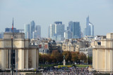 Skyscrapers of Pariss La Defense district to the northwest