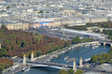 Pont Alexandre III and the Place de la Concorde from the Eiffel Tower