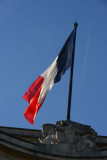 French flag over the Palais du Chaillot