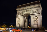 LArc de Triomphe - Arch of Triumph at night, Paris