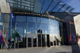 Entrance to the National Library of the Republic of Belarus, Minsk
