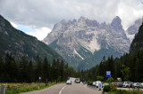 Monte Cristallo (3221m/10,568ft) looming to the south along the road to Cortina