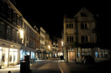 Trinity Street at night, Cambridge