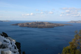 Nea Kameni, the volcanic island in the center of Santorinis caldera