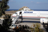 Aegean A321 (SX-DGS) at Santorini JTR