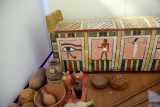 Painted wooden coffin from Ancient Egypt