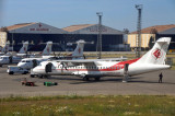 ATR72 (7T-VUO) in front of the Air Algrie hanger at ALG