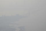 Bandra-Worli Sea Link in typical Mumbai pollution