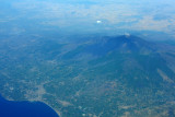 Mount Etna smoking over Riposto, Sicily 