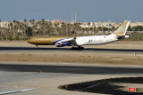 Arrival of a Gulf Air A340 (A9C-LH) at BAH