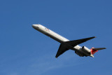 JAL Japan Airlines MD-90 departing KIX