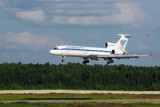 Domodedovo Airlines Tu-154 (RA-85745) landing at Moscow DME