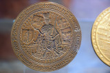 Mold for a medieval Lithuanian medal