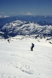 Skiing to Camp Muir