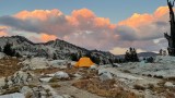 Camp, Glacier lake