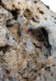  Climbing in Greece on the island of Kalymnos -Phineas on Symplegades crag