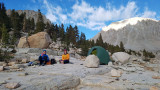 September 2019 Sierra -Guitar Lake camp on beautiful polished granite