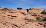 Climbing out of the Escalante to a line shack