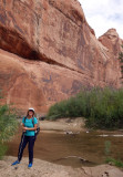We found The Gulch to be unexpectedly dry so we hiked down canyon to The Escalante for water