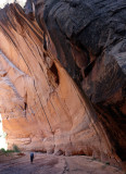 Some cool huge alcoves heading up The Gulch